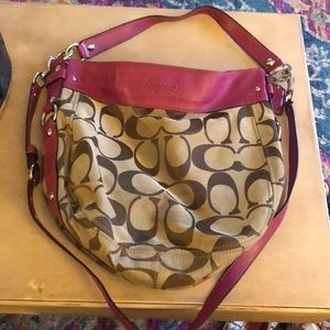 Coach Monogram Hobo Handbag